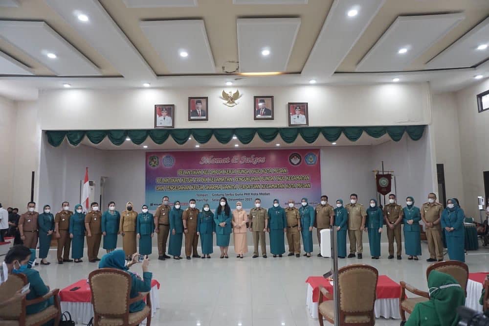 Pelantikan Di Gedung PKK Kota Medan